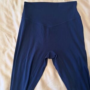 High-Waisted Navy Leggings
